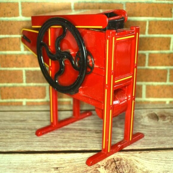 Vintage Ertl Corn Shredder Toy Kitchen Decor Rustic Red Primitive Accent - Picture 2 of 11